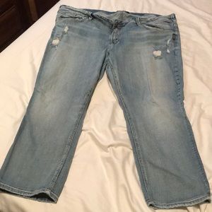 Silver Capri jeans size 22